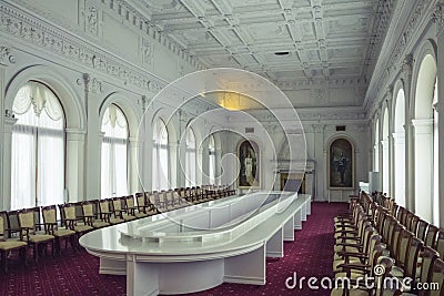 Chambers of Livadia Palace, Crimea Editorial Stock Photo