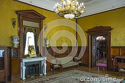 Chambers of Livadia Palace, Crimea Editorial Stock Photo