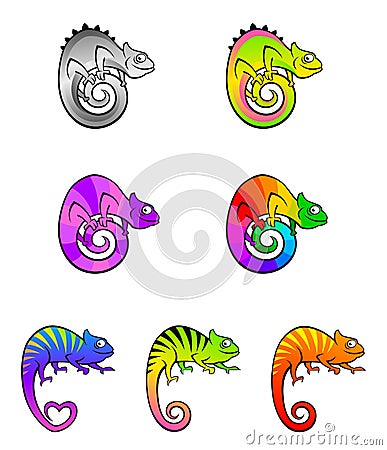 Chameleon Vector Illustration