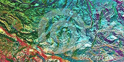 Chameleon stone rock surface texture. Stock Photo