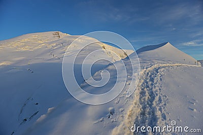 Chamonix Mont Blanc mountain landscape Stock Photo