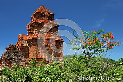 Champa towers Stock Photo