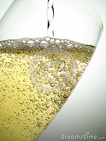 Champage Bubbles Stock Photo