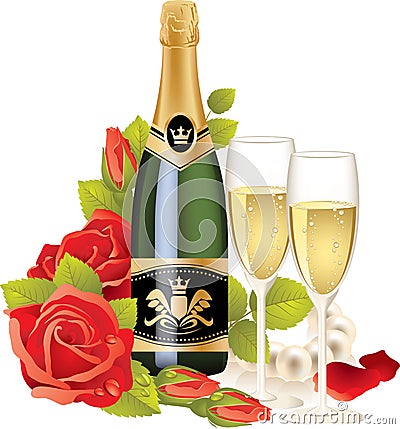 Champagne Vector Illustration