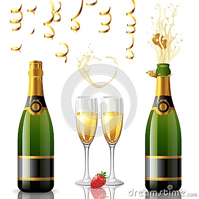 Champagne Vector Illustration
