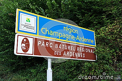 Champagne-Ardenne sign Stock Photo