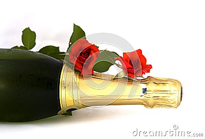 Champagne bottle Stock Photo