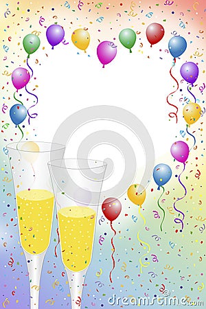 Champagne celebration Stock Photo