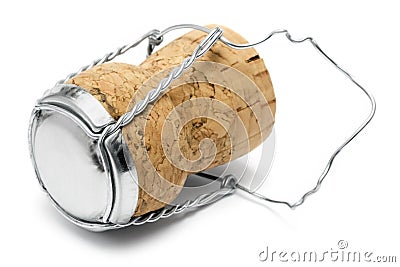 Champagne Cork Makro Stock Photo