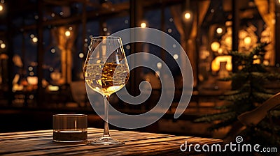 Champagne festive cheers, Glasses sparkling wine, celebration concept Stock Photo