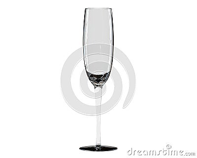 Champagne glass. Elegant champagne glasses. Clink glasses. Toast cup. Cartoon Illustration