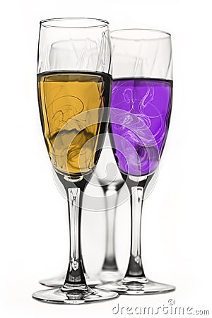 Champagne glasses Stock Photo