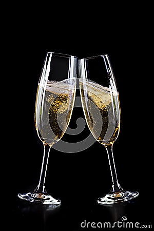 Champagne glasses Stock Photo