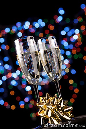 Champagne glasses Stock Photo