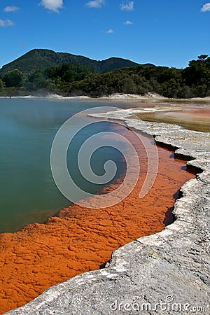 Champagne Pool, Wai-O-Tapu,New Zealand Stock Photo