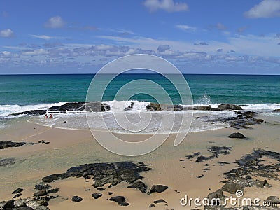 Champagne Pools, Fraser Island, Australia Stock Photo