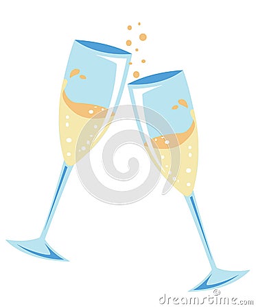 Champagne Toast Stock Photo