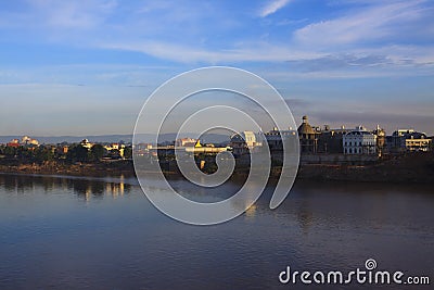 Champasak city southern of laos south east asia Stock Photo