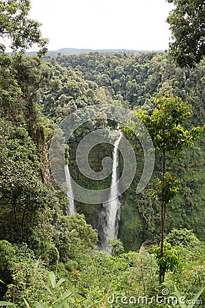 Tad Fane Waterfall, Laos Stock Photo