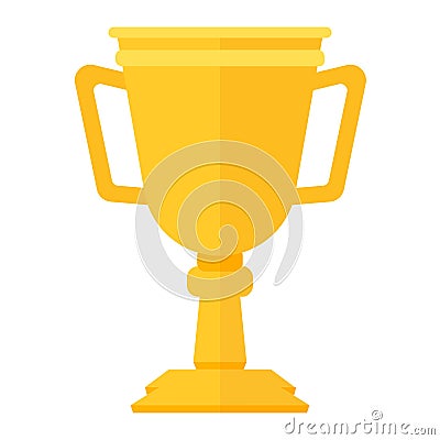 Champion cup vector icon. Vector Illustration