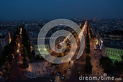 Champs-Elysees Stock Photo