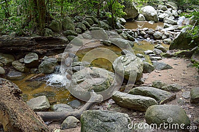 Chan ta then waterfall Stock Photo