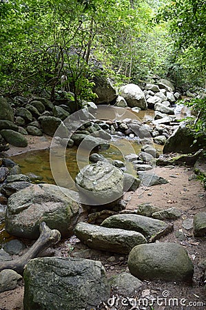 Chan ta then waterfall Stock Photo