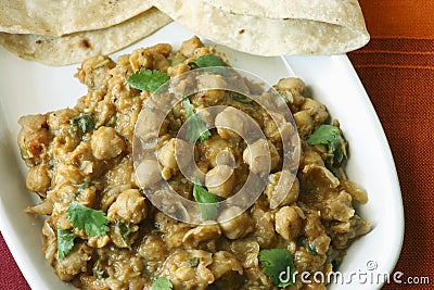 Chana dal in spicy gravy from North India Stock Photo