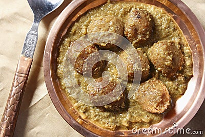 Chanar dalna - a popular gram and potato based dish from eastern Stock Photo