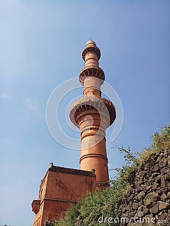 Chand Minar daultabad in india Editorial Stock Photo