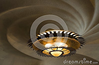 Chandelier. casa batllo - detail Editorial Stock Photo