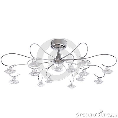 Chandelier isolated Stock Photo