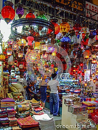 Chandelier Shop Istanbul Editorial Stock Photo