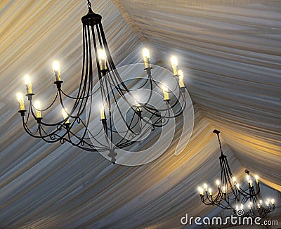 Chandeliers Stock Photo