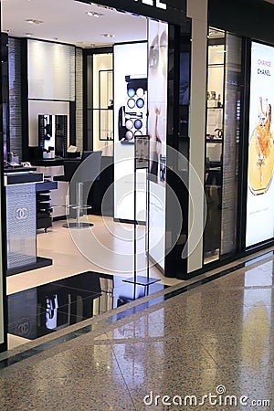 Chanel cosmetics shop Editorial Stock Photo