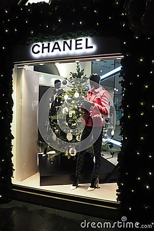 Chanel Fashion store in Rome, Italy Editorial Stock Photo