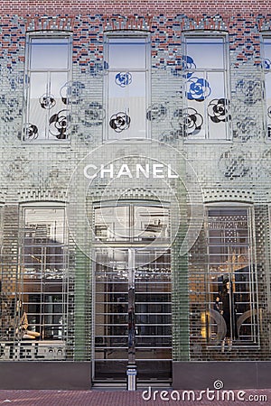 Chanel store in Amsterdam Editorial Stock Photo