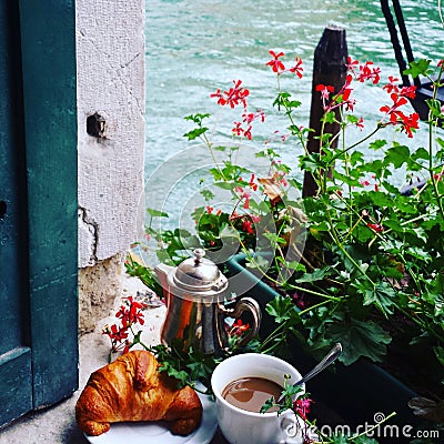 Chanel view breakfast Stock Photo