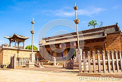 Chang's Manor Park scene. Chang's ancestral hall. Stock Photo