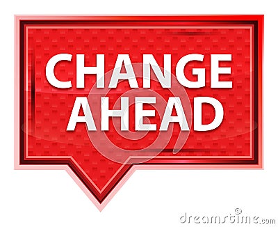 Change Ahead misty rose pink banner button Stock Photo