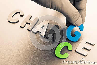 Change chance Stock Photo