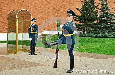 Change of the guard Editorial Stock Photo