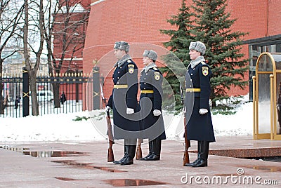 Change of the guard of honour Editorial Stock Photo