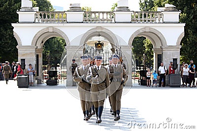 Change Guards by Tomb of the Unknown Soldier Editorial Stock Photo