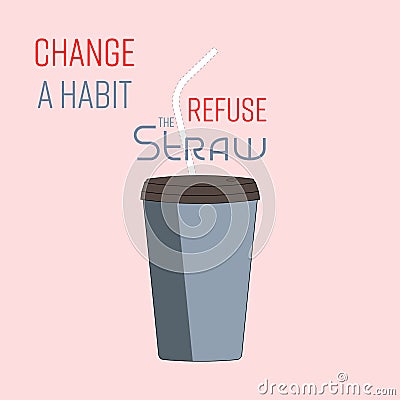 Change A habit 4 Vector Illustration