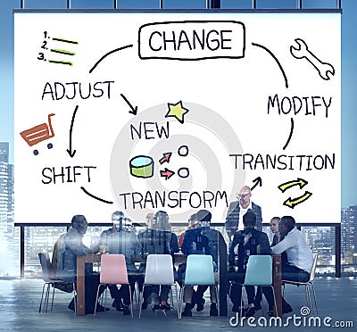 Change Improvement Development Adjust Transform Concept Stock Photo