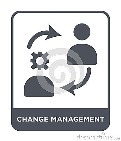 change management icon in trendy design style. change management icon isolated on white background. change management vector icon Vector Illustration