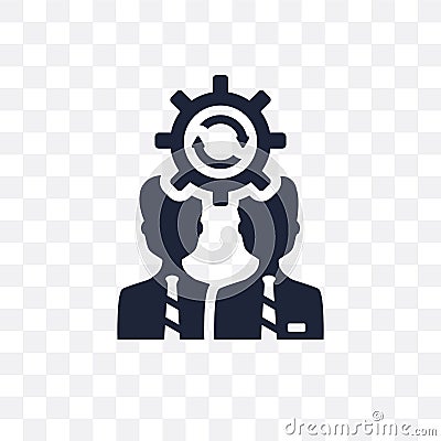 Change management transparent icon. Change management symbol design from Time managemnet collection. Simple element vector Vector Illustration