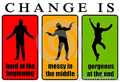 Change process Stock Photo