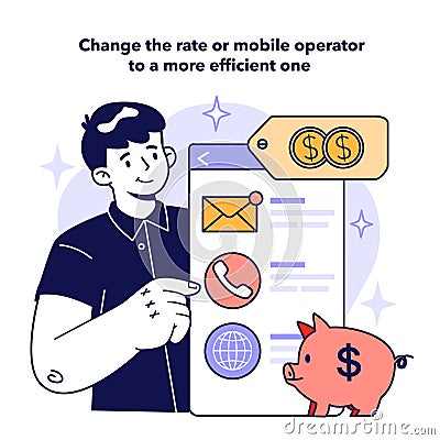 Change the rate or mobile operator to a more efficient one to optimize Vector Illustration